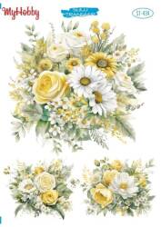 My Hobby Çiçek Desenli Sulu Transfer ST-434 - MyHobby