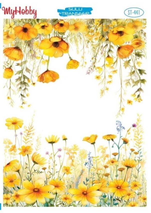 My Hobby Çiçek Desenli Sulu Transfer ST-441 - 1