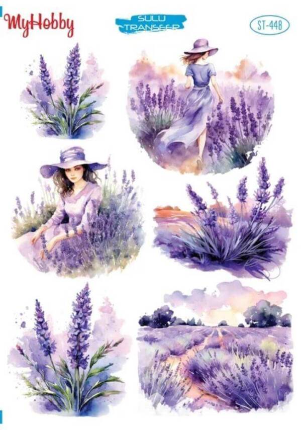 My Hobby Çiçek Desenli Sulu Transfer ST-448 - 1