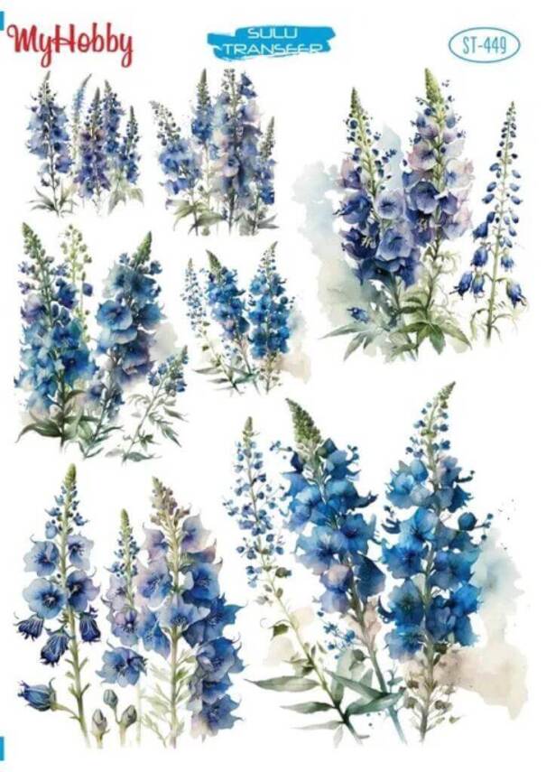 My Hobby Çiçek Desenli Sulu Transfer ST-449 - 1