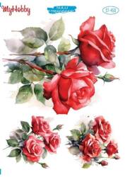 My Hobby Çiçek Desenli Sulu Transfer ST-450 - MyHobby