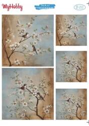My Hobby Çiçek Kuş Desenli Sulu Transfer ST-212 - MyHobby