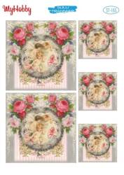 My Hobby Çiçek Melek Desenli Sulu Transfer ST-165 - MyHobby