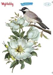My Hobby Çiçek Ve Kuş Desenli Sulu Transfer ST-305 - MyHobby