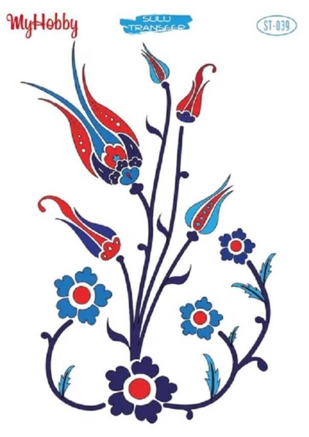 My Hobby Çini Desenli Sulu Transfer ST 039 - 1