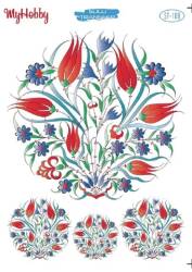 My Hobby Çini Desenli Sulu Transfer ST 108 - MyHobby