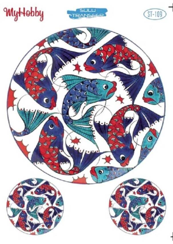 My Hobby Çini Desenli Sulu Transfer ST 109 - 1
