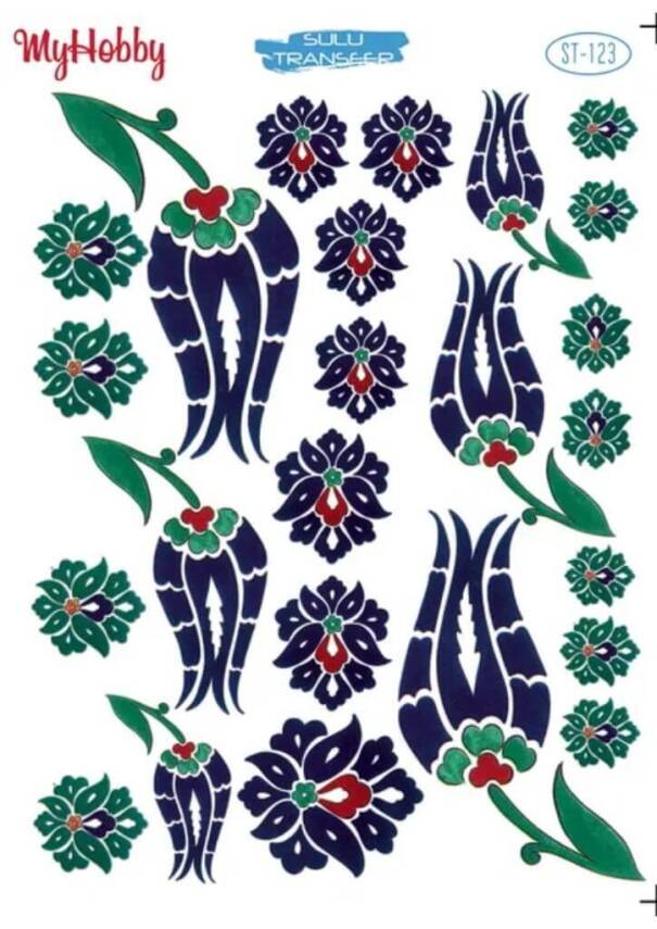 My Hobby Çini Desenli Sulu Transfer ST 123 - 1
