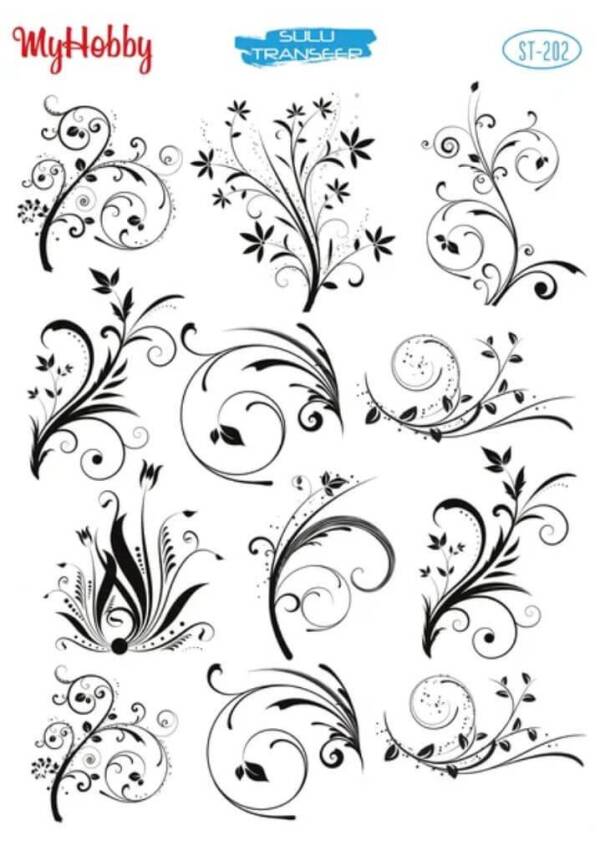 My Hobby Çini Desenli Sulu Transfer ST-202 - 1