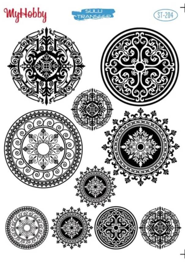 My Hobby Çini Desenli Sulu Transfer ST-204 - 1