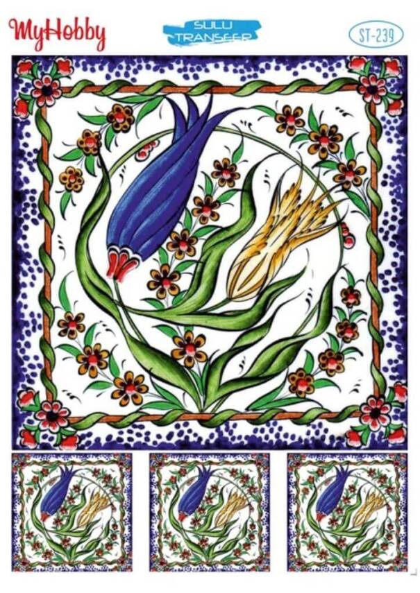 My Hobby Çini Desenli Sulu Transfer ST-239 - 1