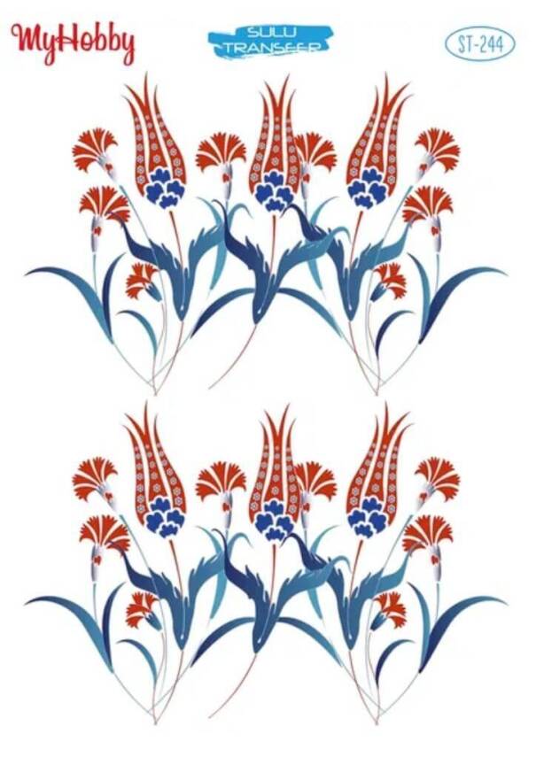 My Hobby Çini Desenli Sulu Transfer ST-244 - 1