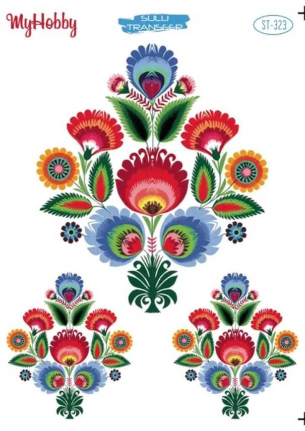 My Hobby Çini Desenli Sulu Transfer ST-323 - 1