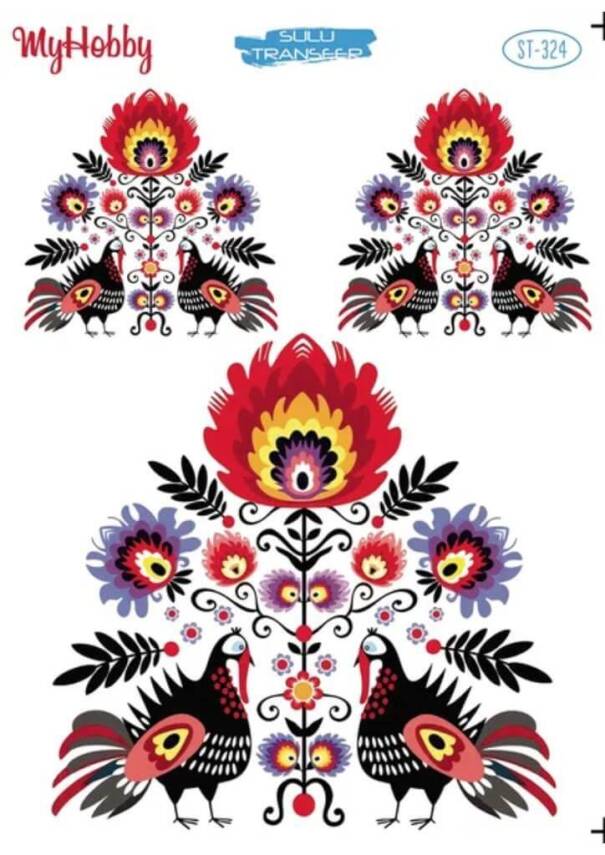 My Hobby Çini Desenli Sulu Transfer ST-324 - 1
