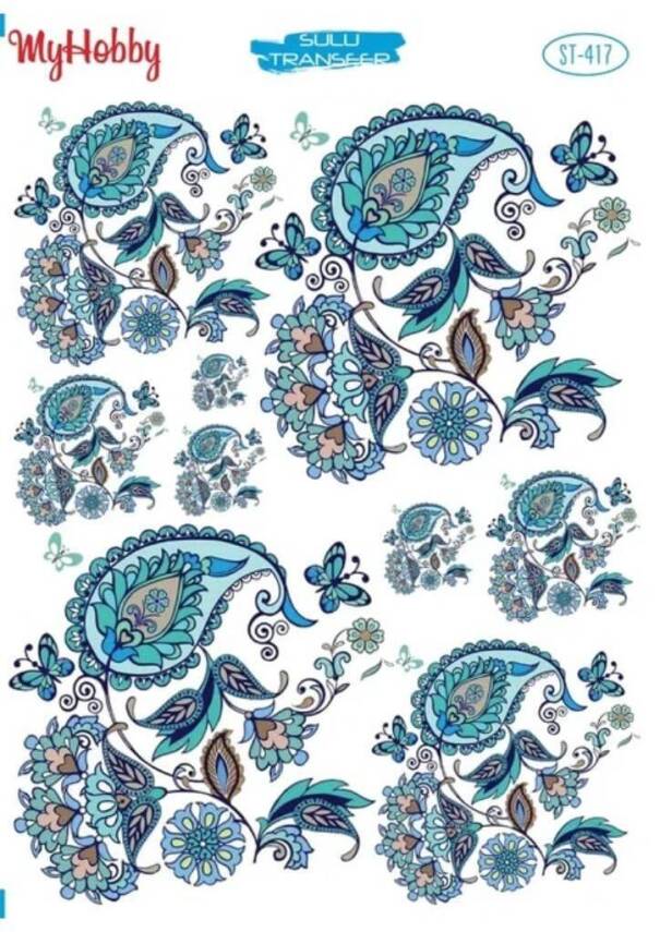 My Hobby Çini Desenli Sulu Transfer ST-417 - 1