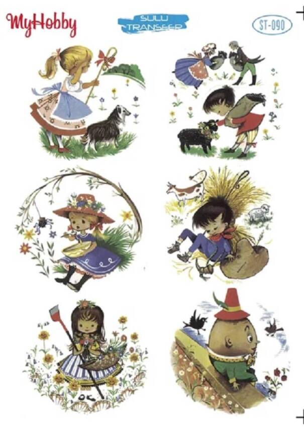 My Hobby Çocuk Desenli Sulu Transfer ST-090 - 1