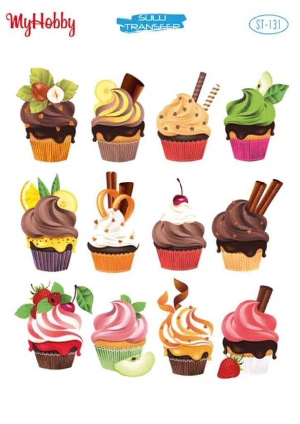 My Hobby Cup Kek Desenli Sulu Transfer ST-131 - 1