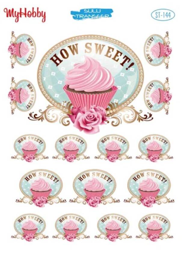 My Hobby Cup Kek Desenli Sulu Transfer ST-144 - 1
