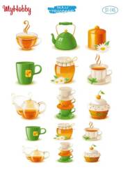 My Hobby Cup Kek Desenli Sulu Transfer ST-145 - MyHobby