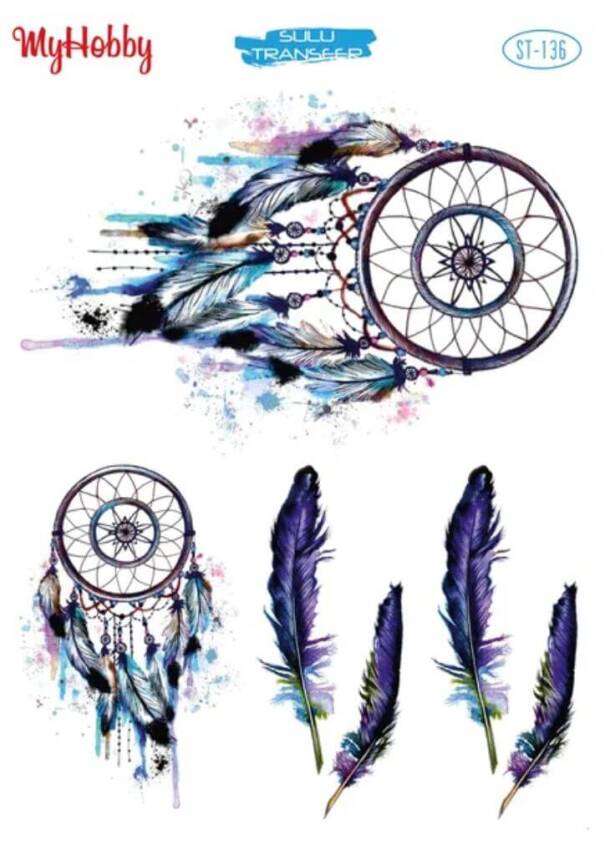 My Hobby Düş Kapanı Desenli Sulu Transfer ST-136 - 1