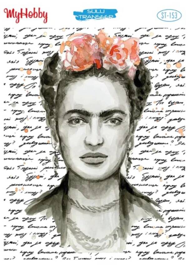 My Hobby Frida Desenli Sulu Transfer ST-153 - 1