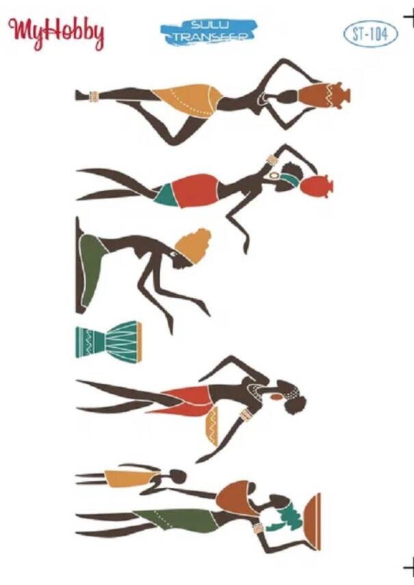 My Hobby Kadın Desenli Sulu Transfer ST 104 - 1