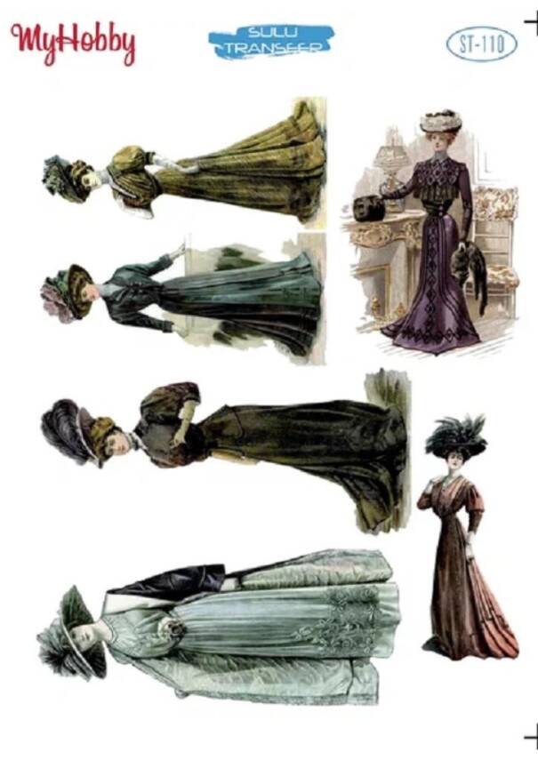 My Hobby Kadın Desenli Sulu Transfer ST 110 - 1