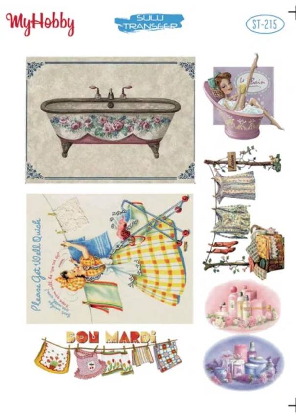 My Hobby Kadın Desenli Sulu Transfer ST-215 - 1