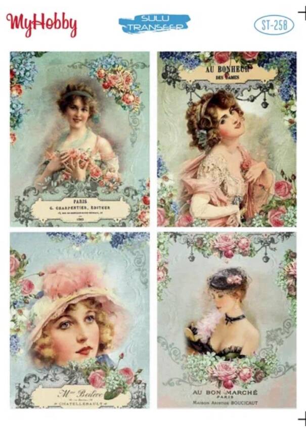 My Hobby Kadın Desenli Sulu Transfer ST-258 - 1