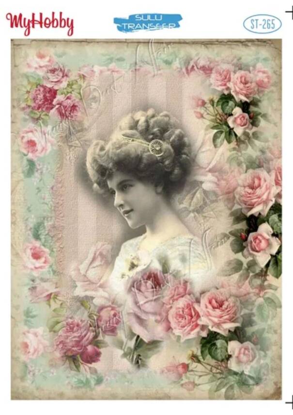 My Hobby Kadın Desenli Sulu Transfer ST-265 - 1