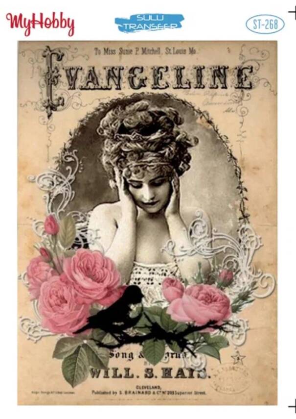 My Hobby Kadın Desenli Sulu Transfer ST-268 - 1