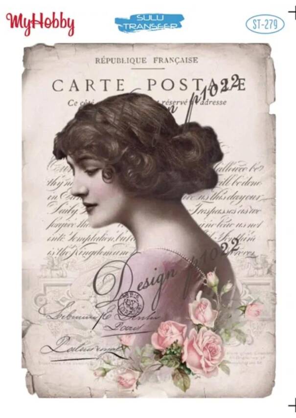 My Hobby Kadın Desenli Sulu Transfer ST-279 - 1