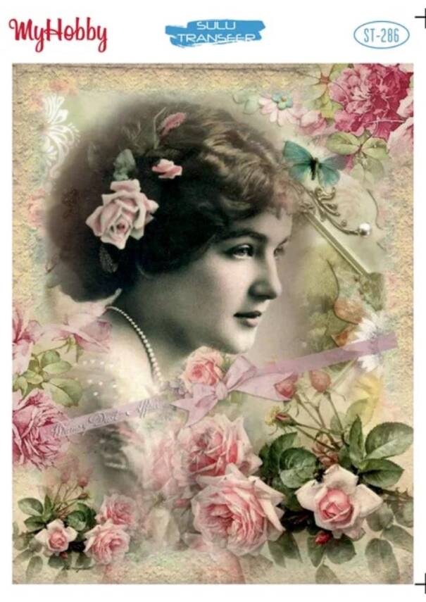 My Hobby Kadın Desenli Sulu Transfer ST-286 - 1