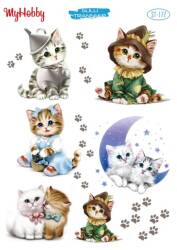 My Hobby Kedi Desenli Sulu Transfer STI-177 - MyHobby