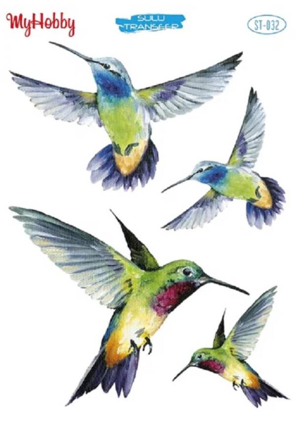 My Hobby Kelebek Desenli Sulu Transfer ST-026 - 1