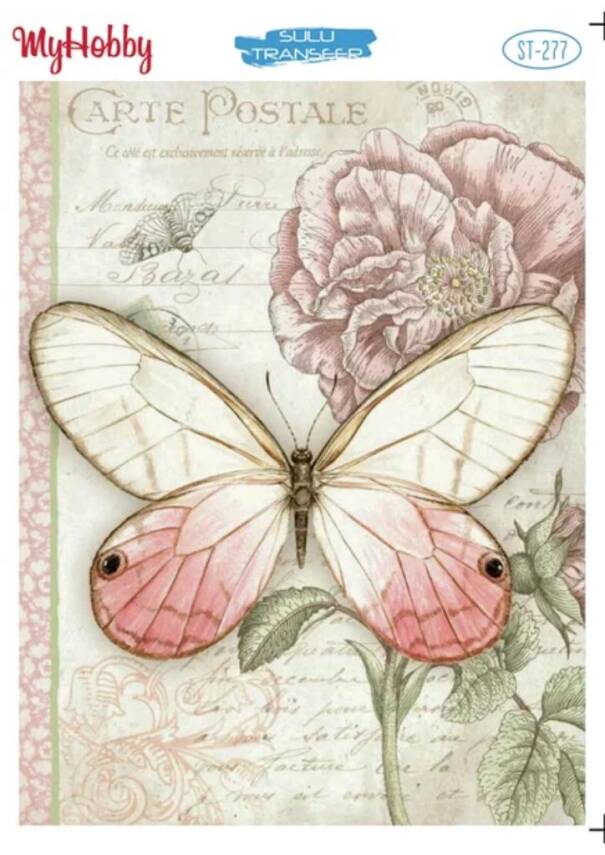 My Hobby Kelebek Desenli Sulu Transfer ST-277 - 1