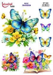 My Hobby Kelebek Desenli Sulu Transfer ST-543 - MyHobby