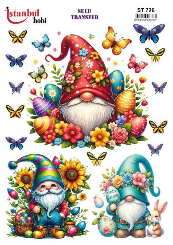 My Hobby Kelebek Desenli Sulu Transfer ST-726 - 1