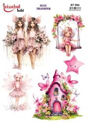 My Hobby Kelebek Desenli Sulu Transfer ST-994 - MyHobby