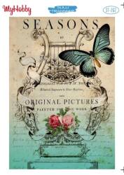 My Hobby Kelebek Yazı Desenli Sulu Transfer ST-262 - MyHobby