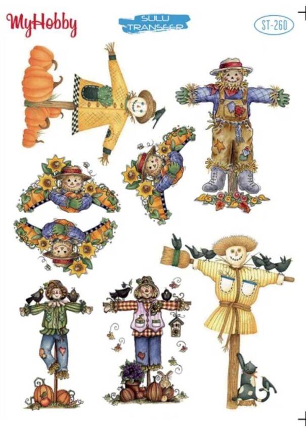 My Hobby Korkuluk Desenli Sulu Transfer ST-260 - 1