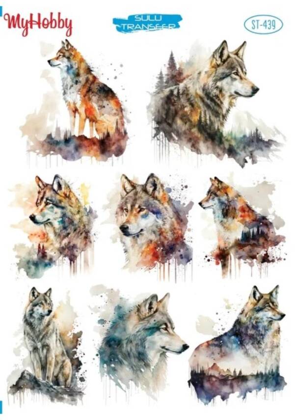 My Hobby Kurt Desenli Sulu Transfer STI-439 - 1