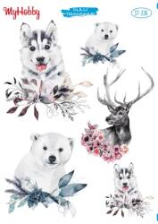 My Hobby Kurt Geyik Desenli Sulu Transfer STI-336 - MyHobby