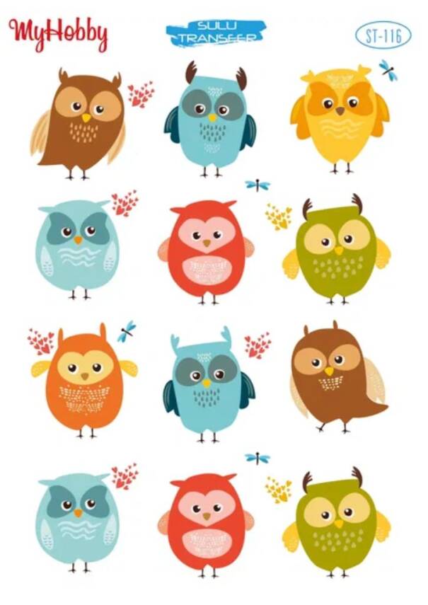 My Hobby Kuş Desenli Sulu Transfer ST-116 - 1