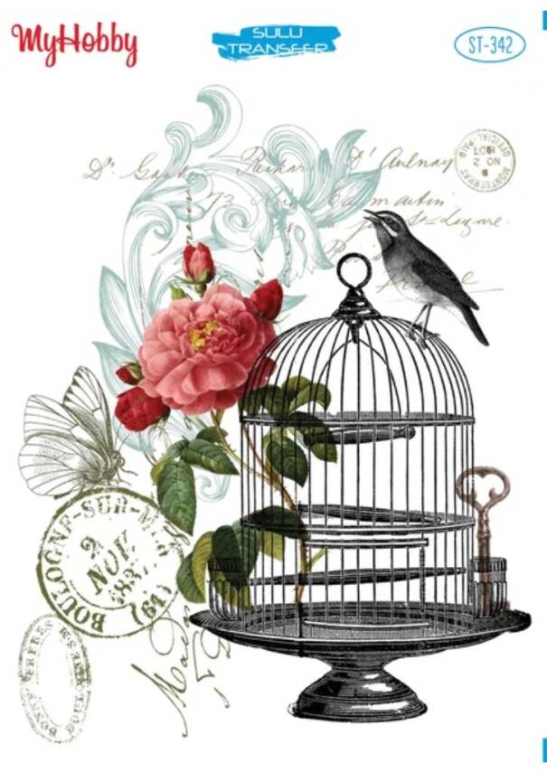 My Hobby Kuş Desenli Sulu Transfer ST-342 - 1