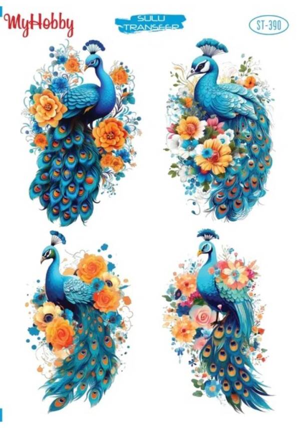My Hobby Kuş Desenli Sulu Transfer ST-390 - 1