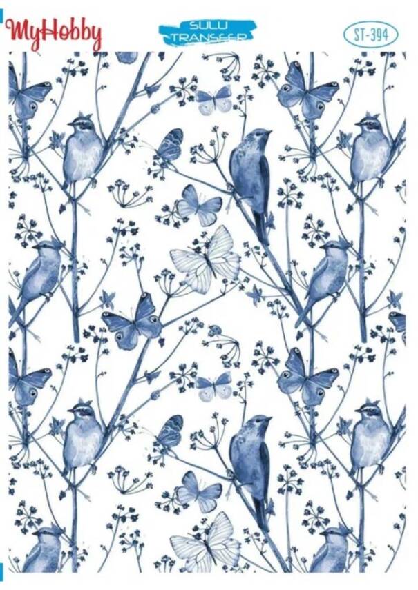 My Hobby Kuş Desenli Sulu Transfer ST-394 - 1