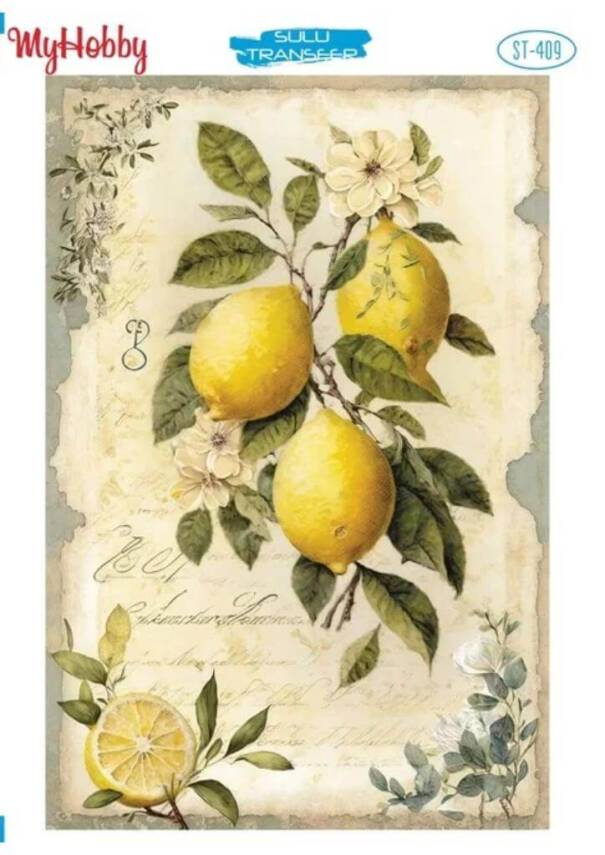 My Hobby Limon Desenli Sulu Transfer ST-409 - 1