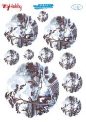 My Hobby Manzara Desenli Sulu Transfer ST-021 - MyHobby