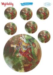 My Hobby Manzara Desenli Sulu Transfer ST-028 - MyHobby